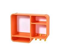 Organizador Maquillaje Caja de Almacenamiento cosméticos, Estante baño Perforado for Montar en la Pared, Caja pintalabios, contenedor el Cuidado Piel, 1 Paquete Vanity(B)