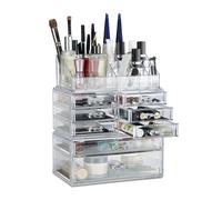 Organizador maquillaje grande estuche de belleza 24 compartimentos