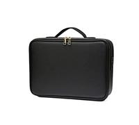 Organizador Maquillaje Organizador de cosméticos portátil, Neceser Viaje con Varios Compartimentos Cuero for Artistas Maquillaje, Kit Profesional Vanity(C,M-37cm/14.56inch)