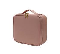 Organizador Maquillaje Organizador de cosméticos portátil, Neceser Viaje con Varios Compartimentos Cuero for Artistas Maquillaje, Kit Profesional Vanity(A,S25.5cm/10.03inch)