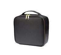 Organizador Maquillaje Organizador de cosméticos portátil, Neceser Viaje con Varios Compartimentos Cuero for Artistas Maquillaje, Kit Profesional Vanity(C,S25.5cm/10.03inch)