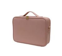 Organizador Maquillaje Organizador de cosméticos portátil, Neceser Viaje con Varios Compartimentos Cuero for Artistas Maquillaje, Kit Profesional Vanity(A,M-37cm/14.56inch)
