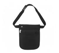 Organizador médico, cinturón, bolsa de herramientas, cinturón, bolsa de camarero para tijeras y kit de aseo, negro, 16,5 x 21 cm