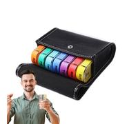 Organizador mensual de medicamentos, pastillero, organizador de píldoras, organizador de medicamentos, organizador diario de píldoras, 4 compartimentos para pastillas de noche o de noche