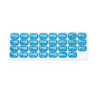 Organizador mensual de pastillas para 31 días, organizador diario de vitaminas, estuche de viaje de gran capacidad, pastillero extraíble