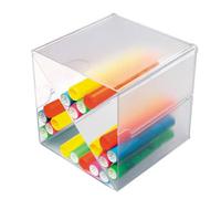 Organizador - Organizador Modular con Divisor en aspa, Transparente, Ideal para clasificar Documentos y Mantener el Espacio ordenado.
