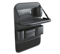 Organizador para asiento trasero de automóvil, organizador para asiento trasero de tela Oxford 600D con mesa plegable y múltiples bolsillos, organizadores de automóvil para pasajeros traseros, n
