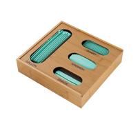 Organizador para bolsas herméticas, soporte de almacenamiento 4 en 1, reutilizable, organizador de almacenamiento para cajón de cocina, para bolsas de congelador, sándwich, aperitivos, armario de