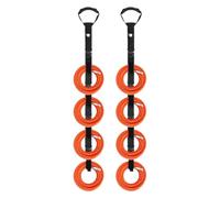 Organizador para cables alargadores, portacables para garaje con bridas - 2 enrollacables resistentes con ganchos, ideal para espacios verticales, garajes, jardines, electrodomésticos, herramientas