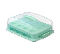 Organizador para cupcakes, 2 cajas apilables con cierre de tapa y diseño portátil para un almacenamiento seguro de postres, soporte para magdalenas y pastelería para fiestas de cumpleaños Home Weih