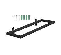 Organizador para debajo del gabinete, estante de vino montado en la pared, botellas de licor, metal negro, decoración de pared, estante para botellas de mesa