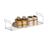 Organizador para debajo del gabinete, estantería resistente para debajo del gabinete, estante debajo del mostrador expandible, zapatero que ahorra espacio, organización de escritorio de despensa