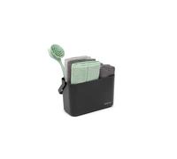 Organizador para fregadero SinkSide Brabantia set de 8 - Dark Grey | Organizador con asa, estropajos microfibra, bayetas, cepillo para vajilla, espátula | Solución completa | Organizador fregadero