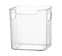 Organizador para refrigerador: de estante apilable transparente, contenedor de almacenamiento duradero para refrigerador, contenedor versátil para encimera de cocina | Creativos duraderos, diseño