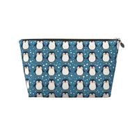 Organizador pequeño de neceser de maquillaje de viaje, bonito pingüino de dibujos animados, 1 impreso, bolsa de aseo de viaje para mujeres y hombres, bolsas organizadoras para bolso con cremallera