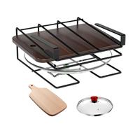 Organizador Per Coperchi Pentole, Supporto Multifunzione Per Teglie E Taglieri, Da Cucina Per Armadi E Scaffali, Struttura Robusta Per Mantenere Tutto In Ordine E Facilmente Accessibile