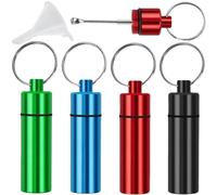 Organizador personal de pastillas de aleación de aluminio (negro, rojo, azul cielo y verde)
