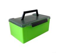 Organizador Pesca Plástico Translúcido 5 Colores(Green) | PlÃ¡stico translÃºcido , asa ergonÃ³mica, tamaÃ±o para compacto 27x18cm, ideal para mochilas