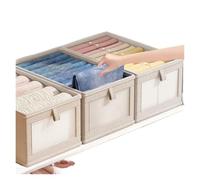 Organizador Plegable Caja De Almacenamiento De Ropa Plegable For El Hogar, 3 Unidades, Tipo Cajón For Armario, Caja De Almacenamiento Con Ventana, Organizador De Ropa Interior Y Toallas De Baño