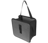 Organizador Plegable para Asiento Trasero de Coche, Contenedor | Diseño Colgante y Sistema de Suspensión, Plástico y Tela, Negro, para Coche Familiar y Uso Diario