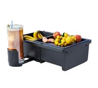 Organizador portaobjetos para reposabrazos de coche | Organizador de coche ahorro espacio | portavasos consola central vehículo | para pañuelos bebidas, teléfono, camión RV, asiento trasero