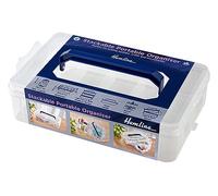 Organizador portátil apilable, tamaño 16 x 25 x 7 cm, perfecto para coser, manualidades, accesorios