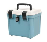 Organizador portátil con cerradura - Caja de medicamentos con cerradura | Caja fuerte con números | Caja de almacenamiento grande | Organizador, portátil, con bloqueo de contraseña, gran capacidad
