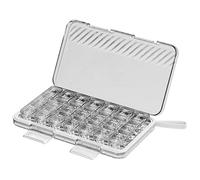 Organizador portátil de 7 días, organizador de píldoras semanales, fácil acceso medicamento de almacenamiento, caja transparente de viaje, 9,25 x 5,12 x 1,18 pulgadas para el hogar, al aire libre,