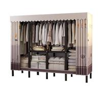 Organizador portátil de acero para armario, plegable, solución de almacenamiento de gran tamaño para sala de estar, ahorro de espacio temporal