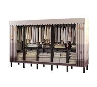 Organizador portátil de acero para armario, plegable, solución de almacenamiento de gran tamaño para sala de estar, ahorro de espacio temporal