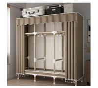 Organizador portátil de armario con tapa, ahorro de espacio para almacenamiento de ropa y solución de exhibición de ropa para espacios pequeños, barras colgantes y estantes