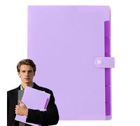 Organizador portátil de documentos A4, carpeta de archivos de acordeón de 7 bolsillos con etiquetas codificadas por colores, almacenamiento de papel compacto, material de polipropileno impermeable