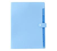 Organizador portátil de documentos A4, carpeta de archivos de acordeón de 7 bolsillos con etiquetas codificadas por colores, almacenamiento de papel compacto, material de polipropileno impermeable