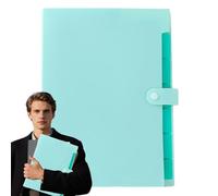 Organizador portátil de documentos A4, carpeta de archivos de acordeón de 7 bolsillos con etiquetas codificadas por colores, almacenamiento de papel compacto, material de polipropileno impermeable