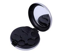 Organizador portátil de monedas, mini dispensador de monedas con espejo, estuche rígido, organizador de monedas pequeño para coleccionistas, organizador de almacenamiento de monedas de bolsillo que