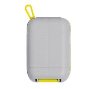 Organizador portátil de pastillas, pastillero de viaje, dispensador de medicamentos, tapas de cierre a presión, caja de tapones para los oídos para viajes, para bolso de bolsillo, maletín, píldoras,