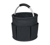 Organizador Productos Limpieza,18 Litros con Asa Bolsa Organizadora Plegable Multibolsillos para Artículos de Limpieza Cocina Baño Uso Profesional y Exterior (Negro)