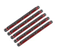Organizador profesional de herramientas de taller de aluminio con 12 ranuras para almacenamiento de brocas de destornillador para colección de equipos, estante industrial de herramientas