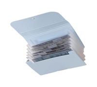 Organizador profesional de plantillas de sellos de uñas, libro compacto, lleva placas de 10 x 15 cm, ideal para manicuristas móviles, soporte para sellos de uñas ABS