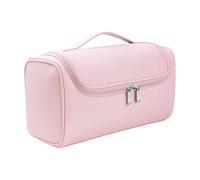 Organizador profesional para el cabello, bolsa de herramientas de peinado para almacenamiento de viaje, piel sintética con forro resistente al calor, estuche de gran capacidad, soporte para secadora