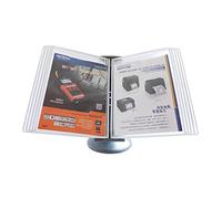 Organizador Referencia Escritorio - Carpeta Exhibición Abatible Escritorio, Estante Exhibición Catálogo Con 10 Bolsillos Exhibición, Referencia Escritorio(White)