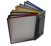 Organizador Referencia Para Montaje Pared - Carpeta Escritorio 10 Paneles, Capacidad 20 Hojas Documentos A4, Ideal Talleres, Salas Exposiciones Almacenamiento Organizado(A)