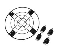 Organizador resistente para plantas con ruedas, 2 soportes duraderos para macetas en interiores y exteriores, ideal para jardín y balcón, fácil movilidad para macetas grandes