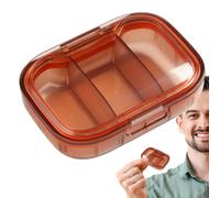 Organizador Semanal De Medicinas 3 Veces Al Día, Caja De Medicinas Portátil | Organizador diario de pastillas | Pastillero transparente estético, pastillero de viaje para una mejor organización
