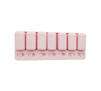 Organizador semanal de pastillas, construcción ligera, 20 x 7,6 x 4,1 cm, contenedor de medicamentos, pastillero de viaje, 7 compartimentos, para bolso de viaje, medicamentos, almacenamiento, uso