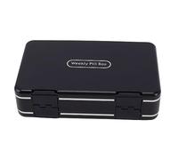 Organizador Semanal De Pastillas, Organizador De Pastillas De 7 Días, Contenedor De Planificador De Medicamentos Fácil De Abrir PP Sellado 24 Celdas Doble Capa Organizador De(azul)