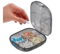 Organizador Semanal De Pastillas,Pequeño Organizador De Pastillas,Organizador diario de medicamentos para pastillas - Organizador de pastillas de viaje portátil, caja organizadora de medicamentos, org