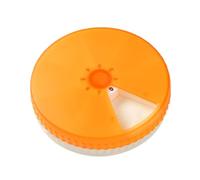 Organizador semanal de píldoras, 7 compartimentos, impermeable, pequeño pastillero giratorio, portátil, pequeño, pastillero, pastillero semanal para bolso de bolsillo, camping al aire libre, viajes