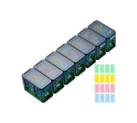 Organizador Semanal de Píldoras,Caja De Pastillas De Viaje | Separadores De Medicamentos Herméticos Anti-Humedad Desmontables Para Uso Doméstico Refrigerador Y Personas