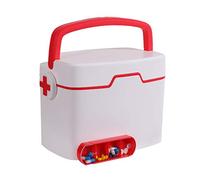 Organizador semanal de píldoras Caja grande de medicamentos Caja de almacenamiento de medicamentos for el hogar Caja familiar de primeros auxilios Caja pequeña de medicamentos (Color : Red)